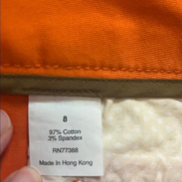 J.Crew Stretch City Fit Chinos – Orange | Size 8 | Like New - Picture 3 of 7